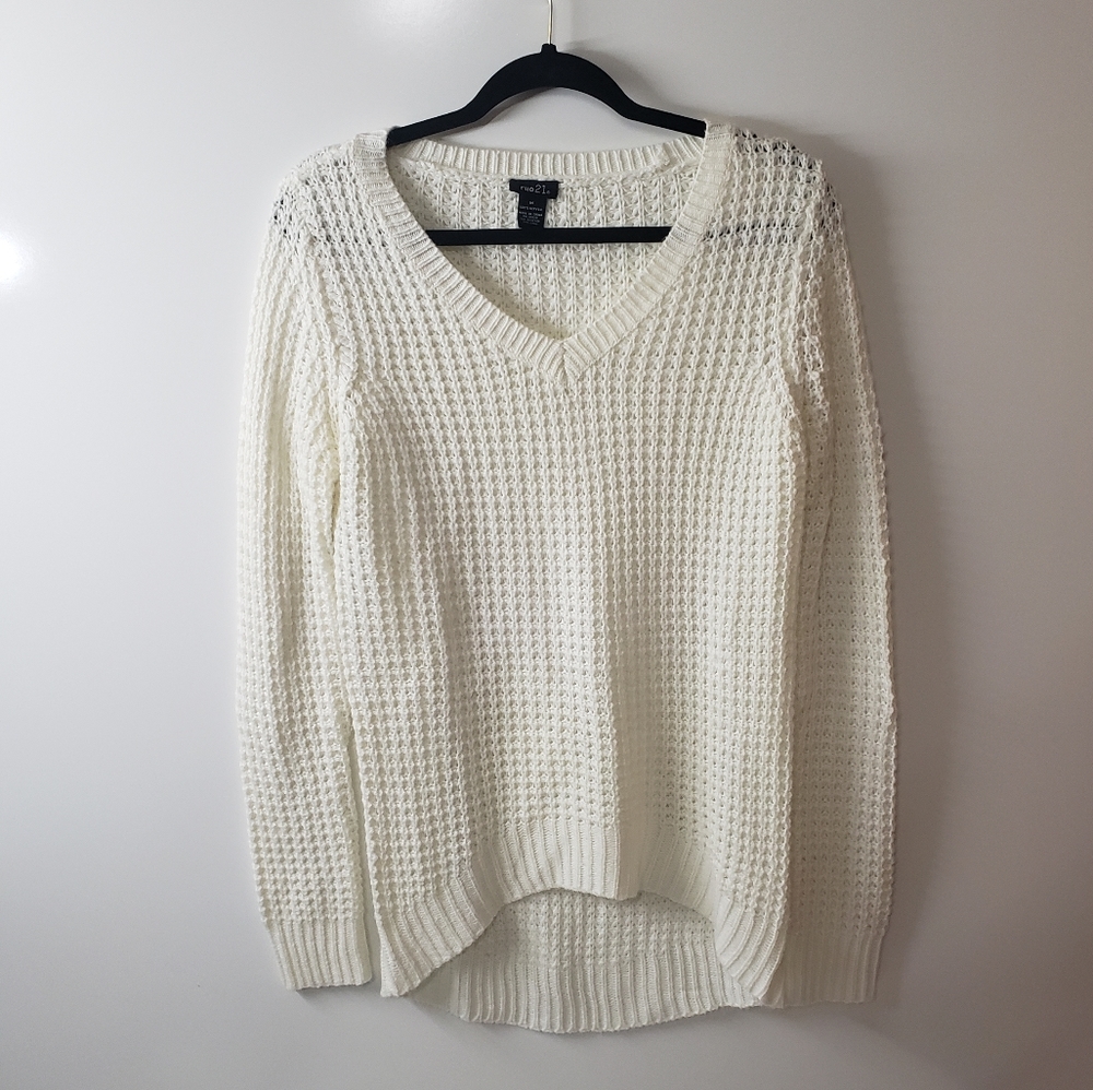 Rue 21 Cream Sweater